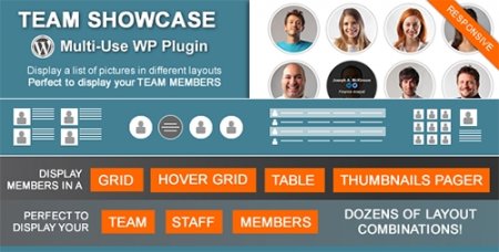 Плагин Team Showcase v1.2 [WordPress]